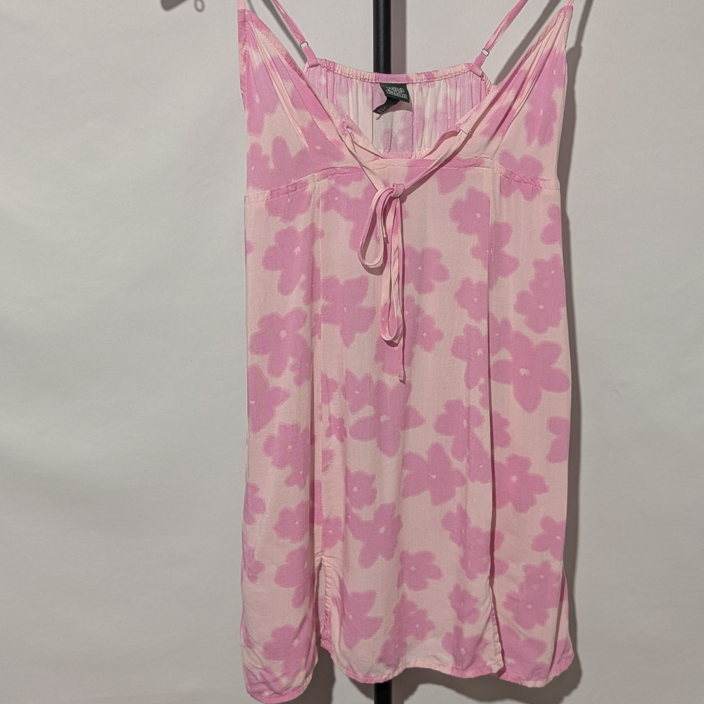 Wild Fable Pink Floral Y2K Babydoll Mini Dress with Pockets XS